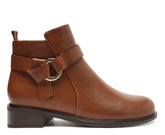 Bota Cano Curto Elo De Metal Marrom C 30476 0001 0002 Anacapri